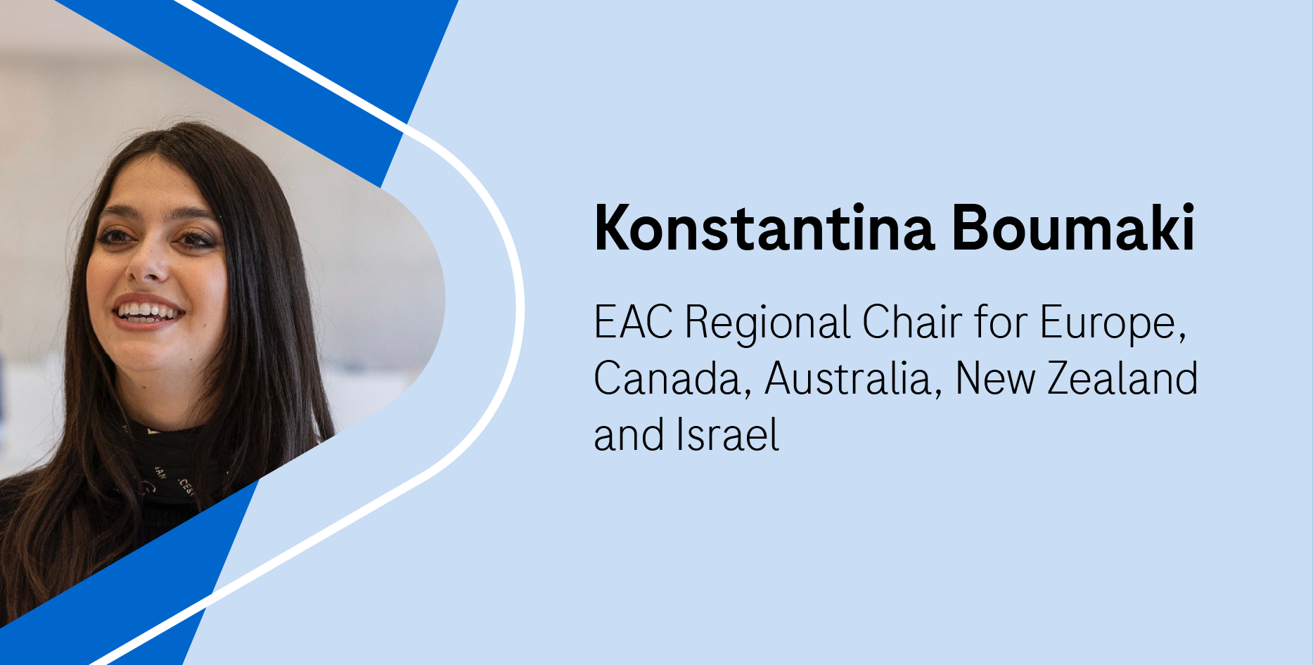 Konstantina Boumaki-EAC Regional Chair for Europe, Canada, Australia, New Zealand and Israel